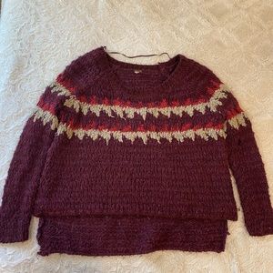 Crocheted Free People Sweater